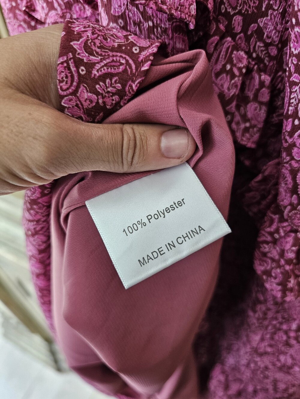 O.P.T One Pretty Time  Tiered Ruffle Pink Fuschia Maxi Dress - Picture 5 of 8